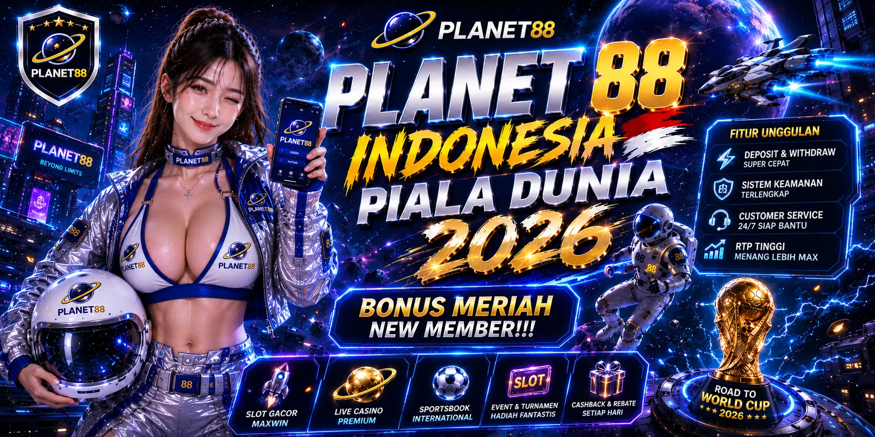 PLANET88 Bandar Slot88 & Streaming FIFA World Cup 2026